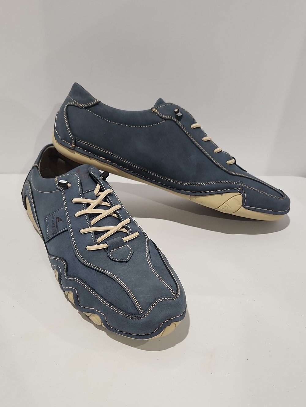 Salkin Ultra Comfortable Barefoot Shoes Ocean Slate Blue USA Size 47